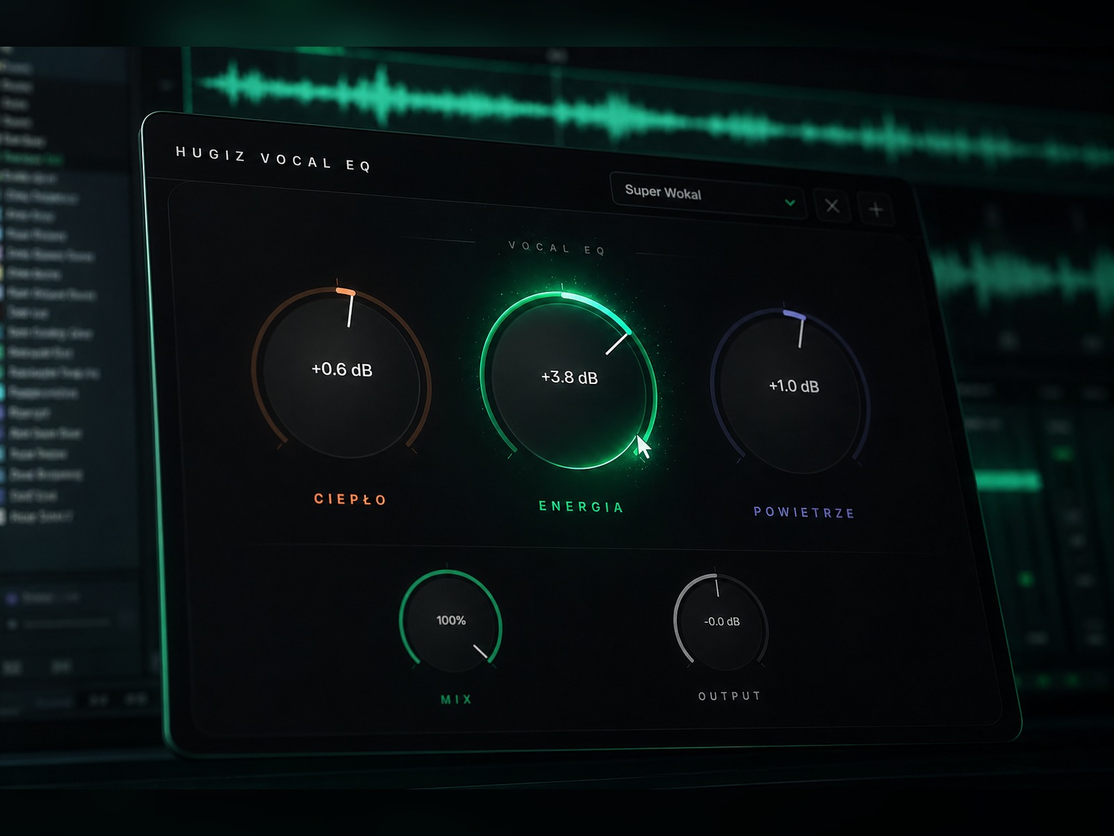 VocalEQ - plugin w akcji